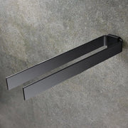 Supporto asciugamano elegante - supporto per asciugamani moderno - 1 pezzo - nero opaco - 42 cm