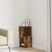 Mobile angolare 25,5x25x55cm Legno ingegnerizzato Rovere fumé 889825