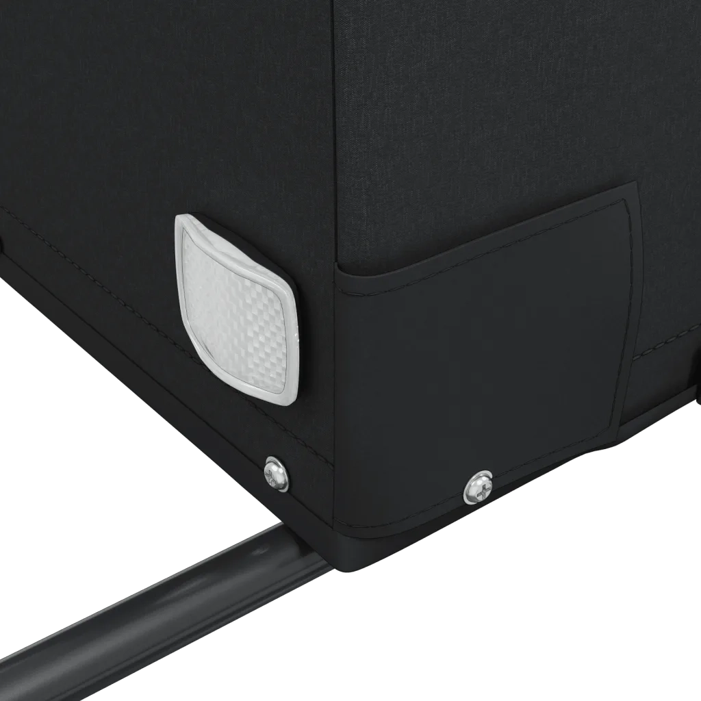 Rimorchio da Bici Nero e Arancione 45 kg in Ferro 94131