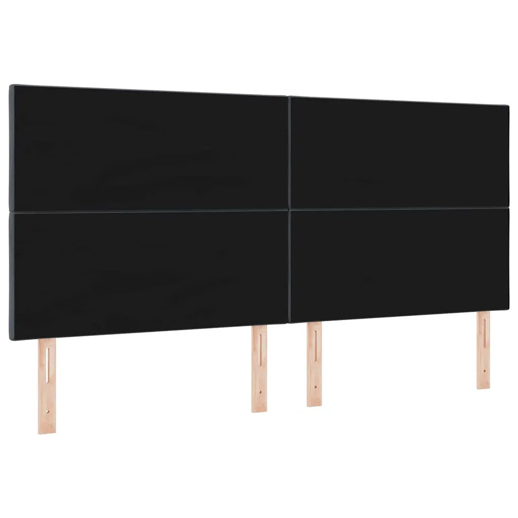 Testiera LED Grigio scuro 200 cm Pelle Sintetica 3338561