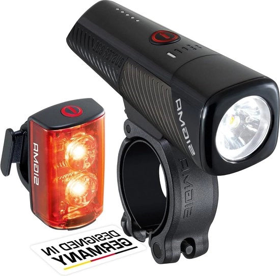 Faro Buster 800 / RL 80 Lampada LED - anteriore e posteriore - 800 lumen - 80 lumen - illuminazione batteriaca con 5 modalità