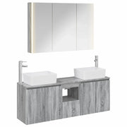 Set di Armadi da Bagno 4 pcs Sonoma grigio Legno ingegnerizzato 3406428