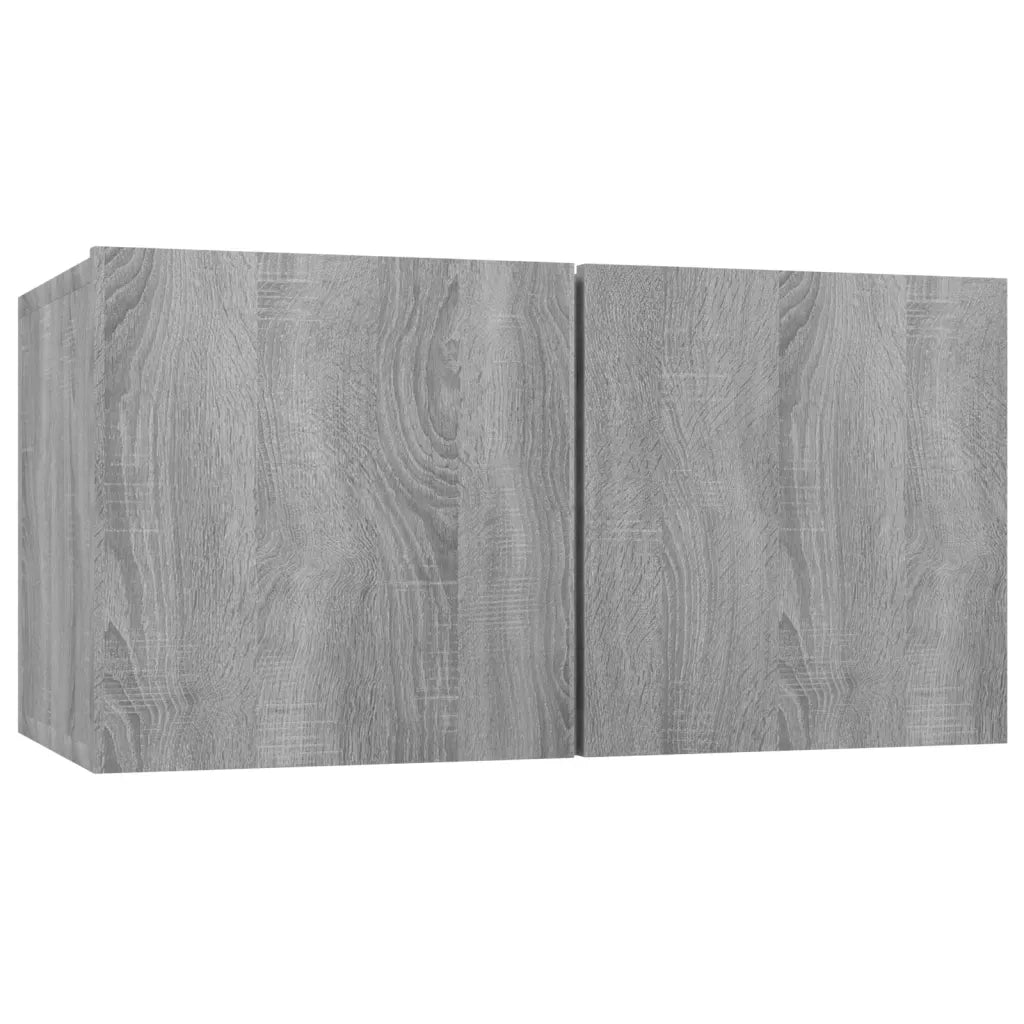 Set di Mobili Porta TV 7 pz Grigio Sonoma in Legno Multistrato cod mxl 26359