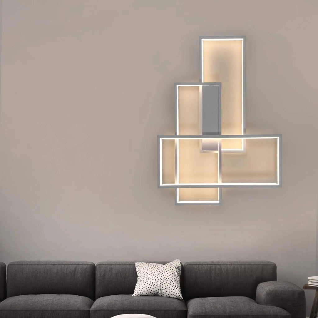 ZMH Lampada da soffitto LED geometrica moderna multifunzione anche parete
