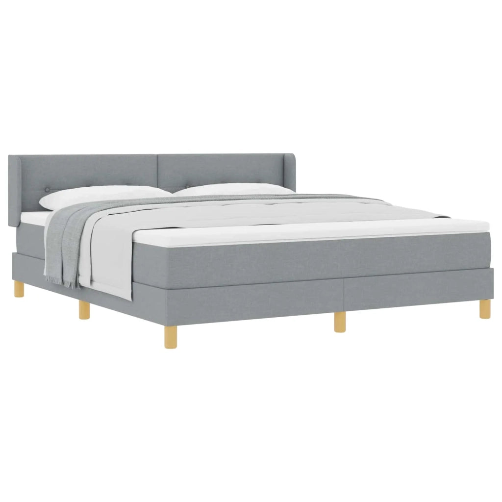 <strong>Letto a Molle< / strong> Grigio chiaro 180 x 200 cm