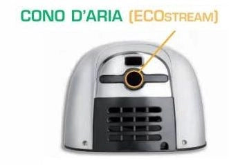 Asciugamani elettrico ECOSTREAM LF 1100 hot alluminio cromato lucido