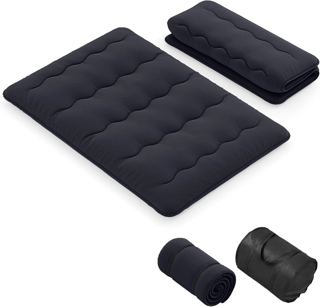Materasso da pavimento 140x200 cm, materasso futon giapponese, tatami pieghevole e portatile, materasso richiudibile con borsa e rivestimento rimovibile, materasso per dormire e supporto per