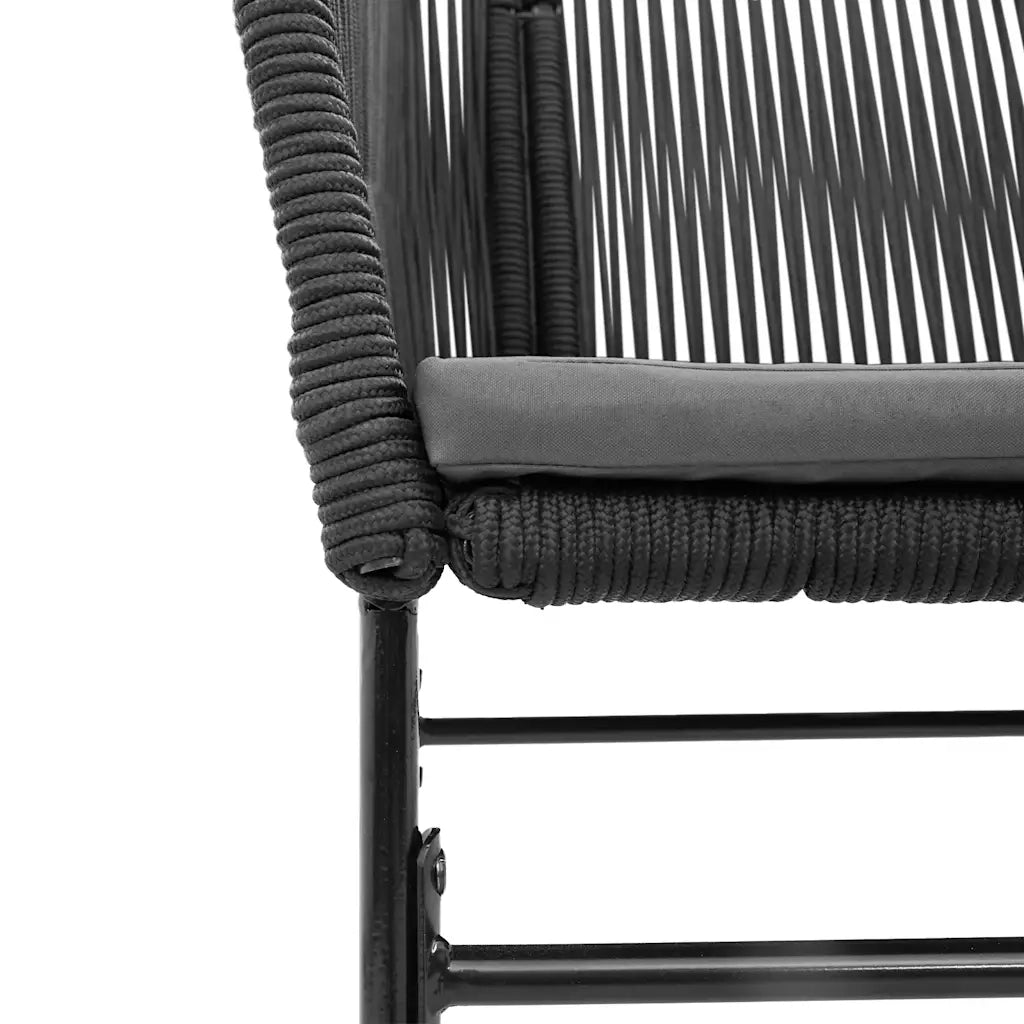 Set da Pranzo da Giardino con Cuscini 5 pz Polyrattan Vetro 3334614