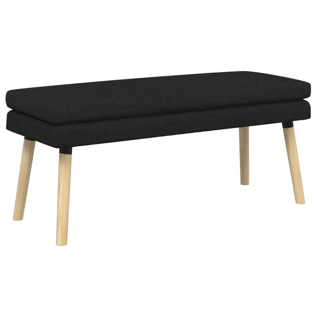 Panchina a doppio strato Nero 110 x 40 x 47 cm Tessuto 42038447