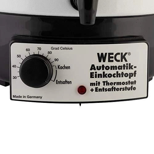 Weck 292008 Robot da cucina multifunzione 29 litri 2000 W con rubinetto di scarico e termostato colore Bianco