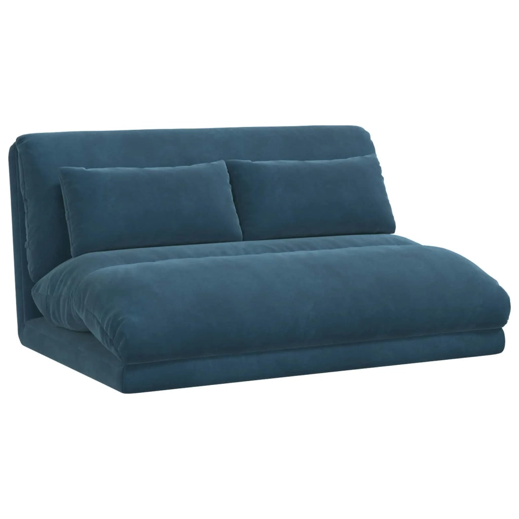 Sedia a pavimento regolabile Blu Velluto