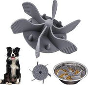 Anti-schrokbak per cani Grande ciotola per cani con gel di silice alimentatore lento per cani migliorato digestione ciotola per cani accessori