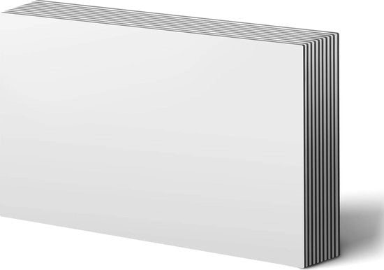 Foglie di asciugamano magnetico riciclabile - 6 pacchi - 14,9 cm x 21 cm - Note rimosibili per frigorifero, desktop e lavagna bianca - Colore Bianco
