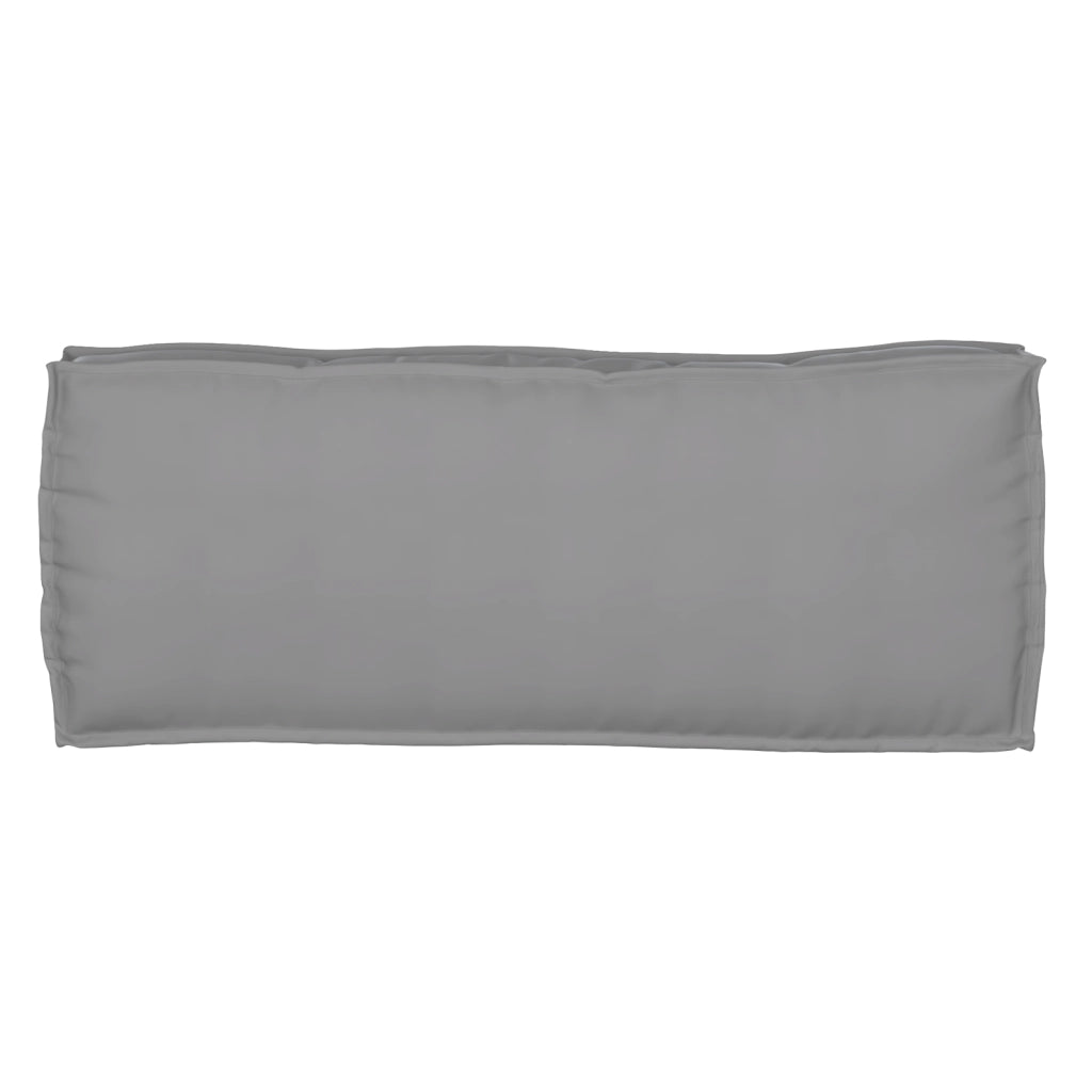 Cuscino per pallet per panca grigio 100x40x8 cm tessuto Oxford