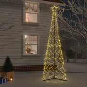 Albero di Natale a forma di cono luce Bianca Calda 500 LED 100x300 cm 343651