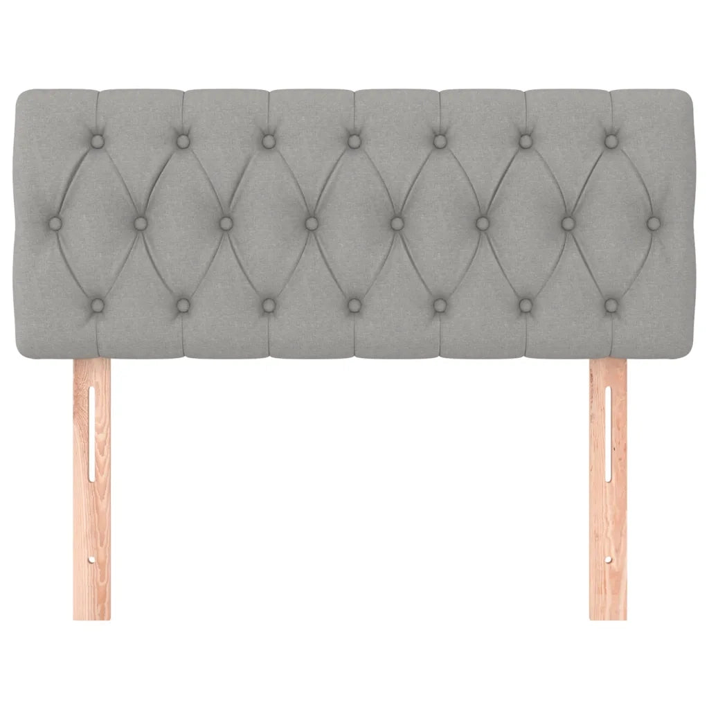 Testiera | Testata Grigio Chiaro 100x7x78/88 cm in Tessuto