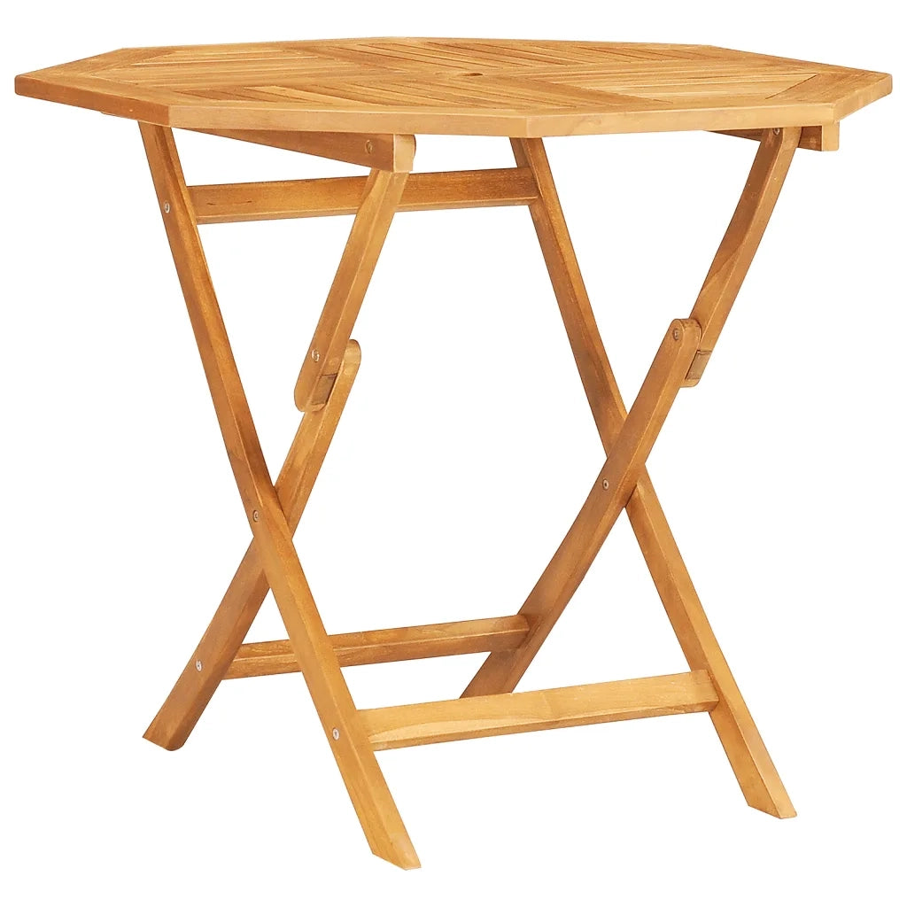 Set da Pranzo per Giardino 5 pz in Legno Massello di Teak 3155030