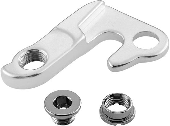 Derailleur Hanger in Lega di Alluminio - Compatibile con Biciclette Giant - Sostituzione OEM RE9GA - Colore Argento - Hanger per Derailleur