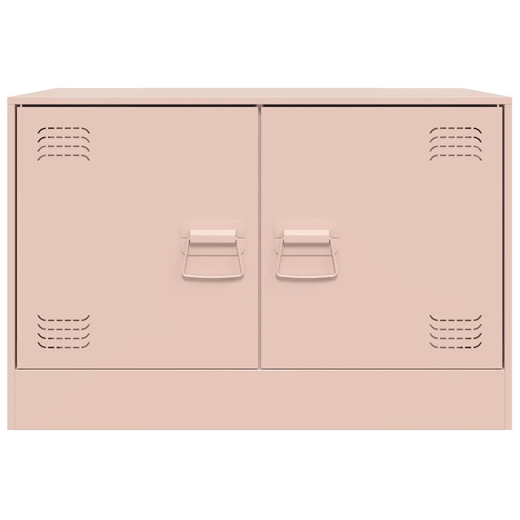 Mobile TV multimediale mensola TV credenza TV sala da pranzo soggiorno camera da letto rosa 67 x 39 x 44 cm acciaio rosa 02_0028291