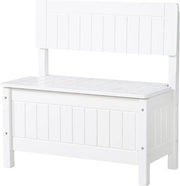 Banca Giochi - Banca Giocattoli - Banca per Bambini con Spazio di Deposito - Banca per Bambini con Cassetto - Cassetti per Giochi - Cassetti per Oggetti - Bianca - 29 x 59 x 57 cm