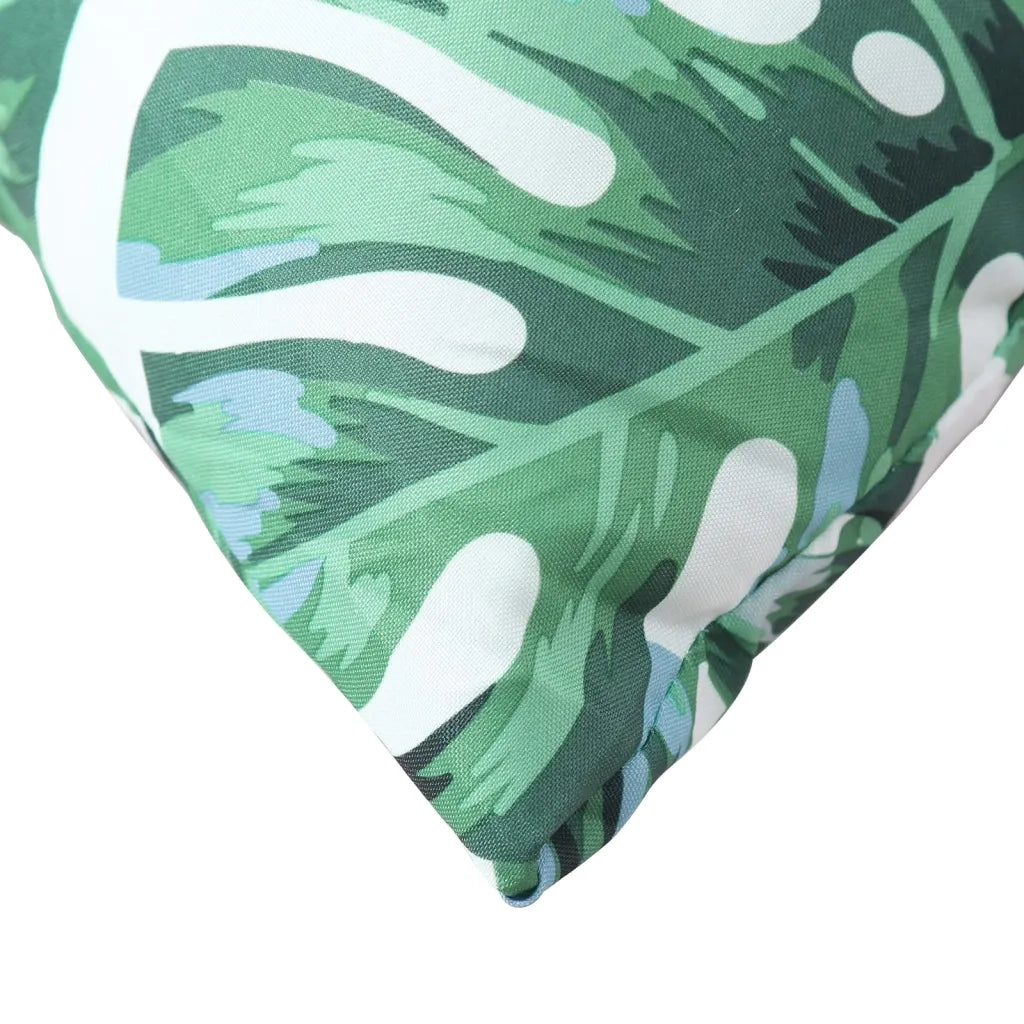 Cuscini per Divano 4 pz Motivo a Foglie 40x40 cm in Tessuto