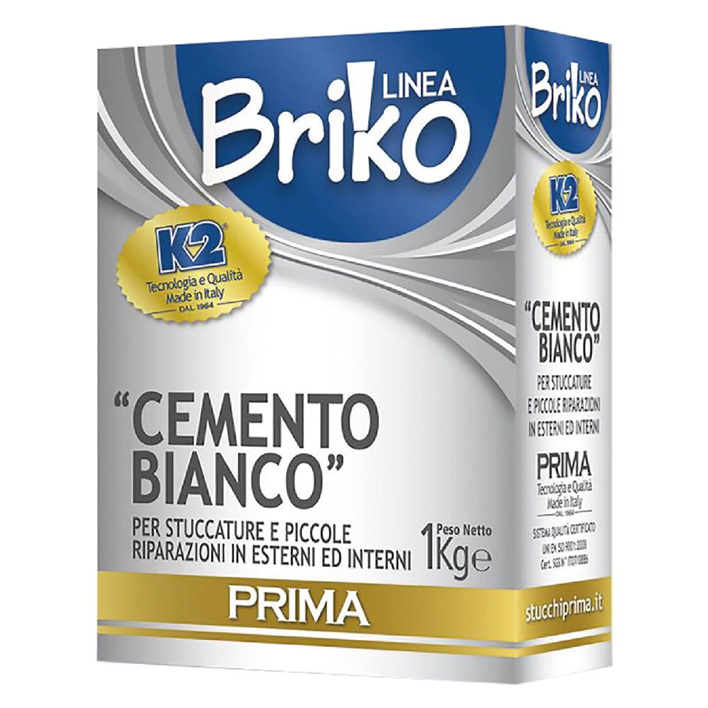 CEMENTO BIANCO IN POLVERE 'BRIKO K2' Kg. 4 - sacchetta- 4 pezzi  - K2
