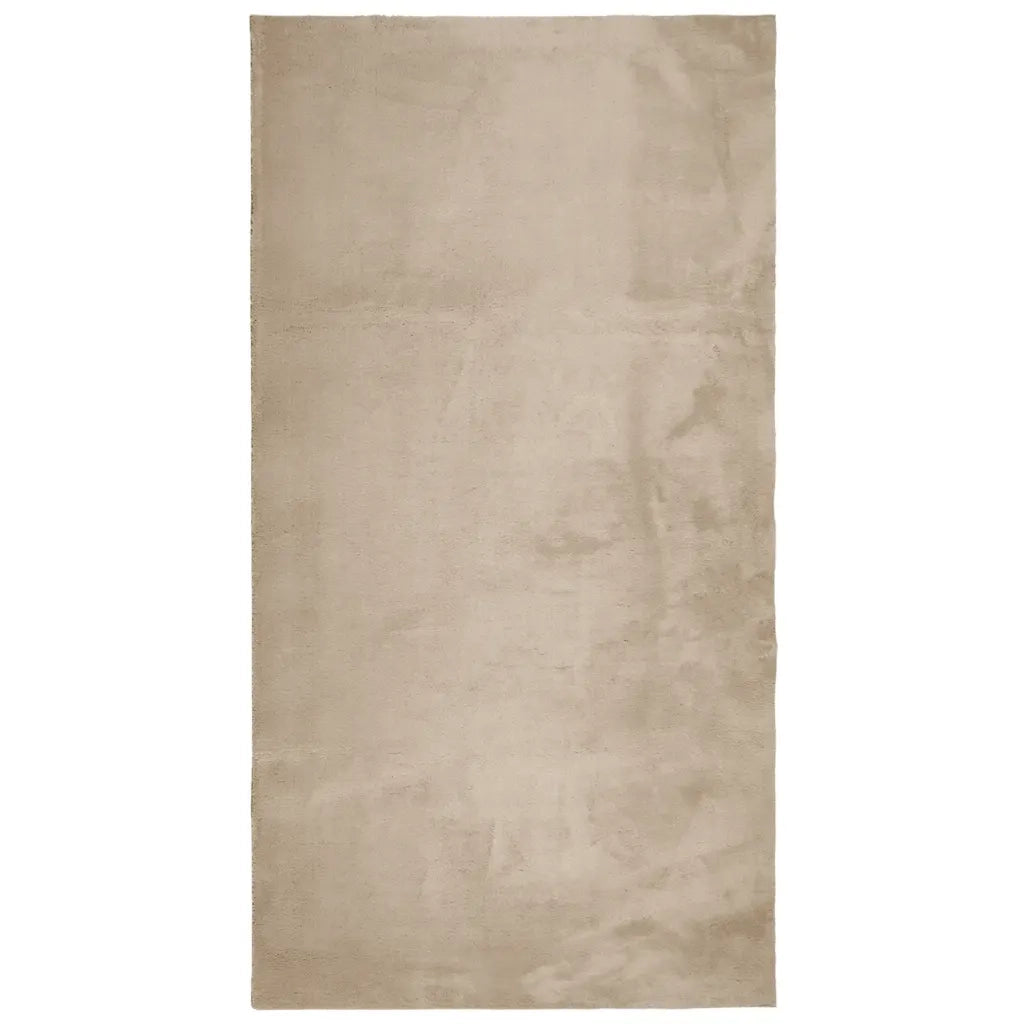 vidaXL Tappeto a Pelo Corto HUARTE Morbido e Lavabile Sabbia 80x150 cm