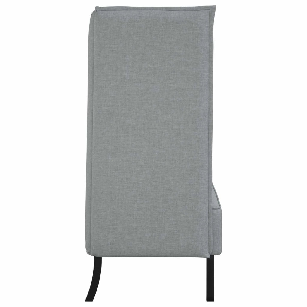 Divano alto 101cm Grigio chiaro Tessuto
