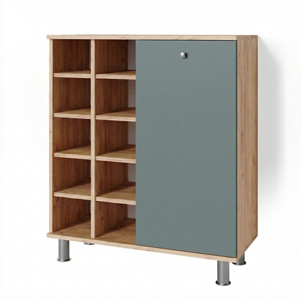Armadietto da bagno con portabiancheria Fynn Verde 78.4 x 91.6 cm Vicco