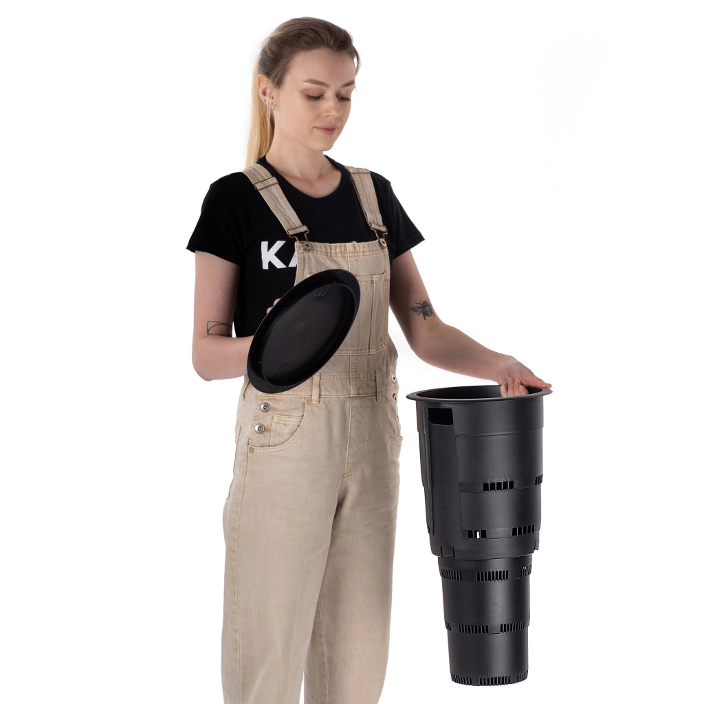 Compostiera da giardino interrata KADAX 6x11L Contenitore per rifiuti organici Compost Fertilizzante