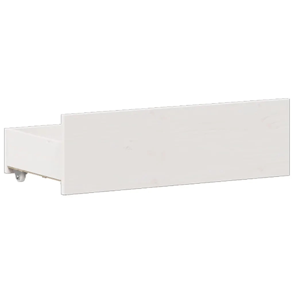 vidaXL Giroletto senza Materasso con Testata Bianco 140x200 cm Pino