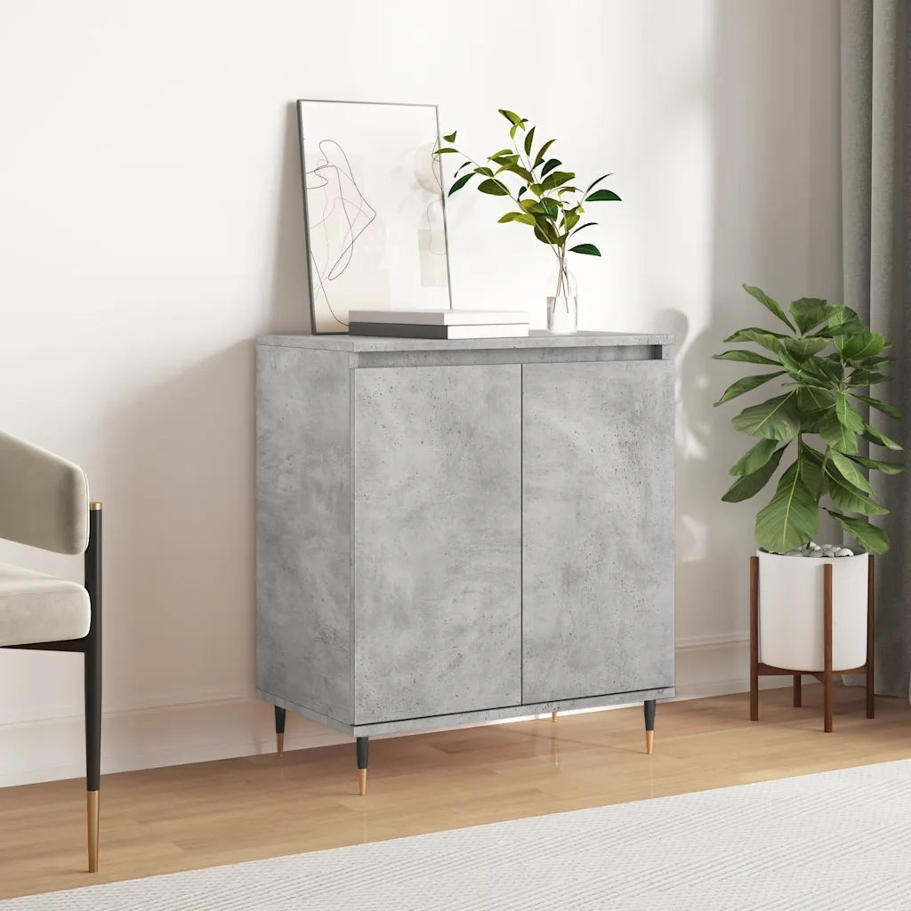 Credenza-Buffet-Armadio da cucina Grigio Cemento 60x35x70 cm in Legno Multistrato 805703