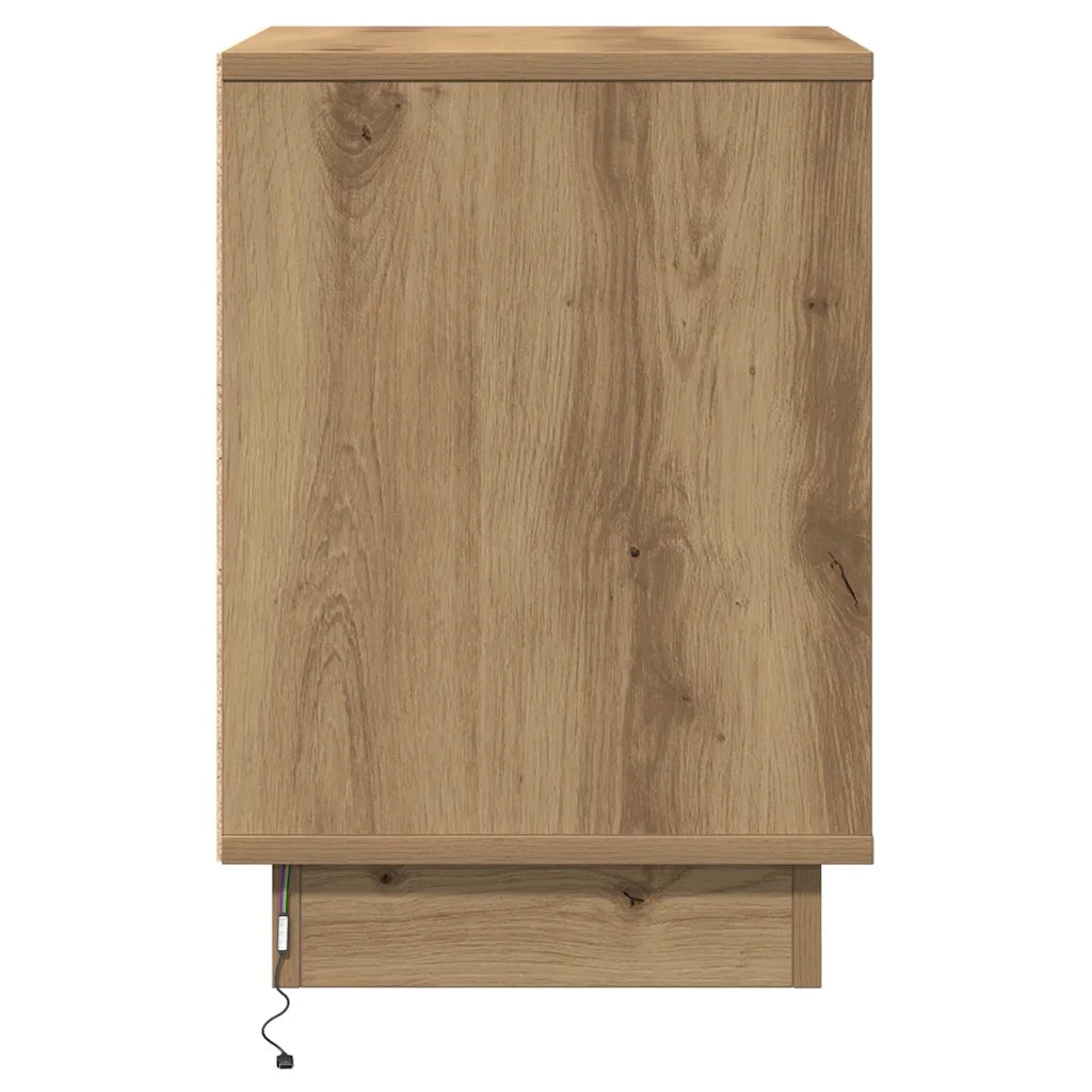 Armadio da Notte 2 pcs Rovere artigianale 39 x 34,5 x 50 cm 869609