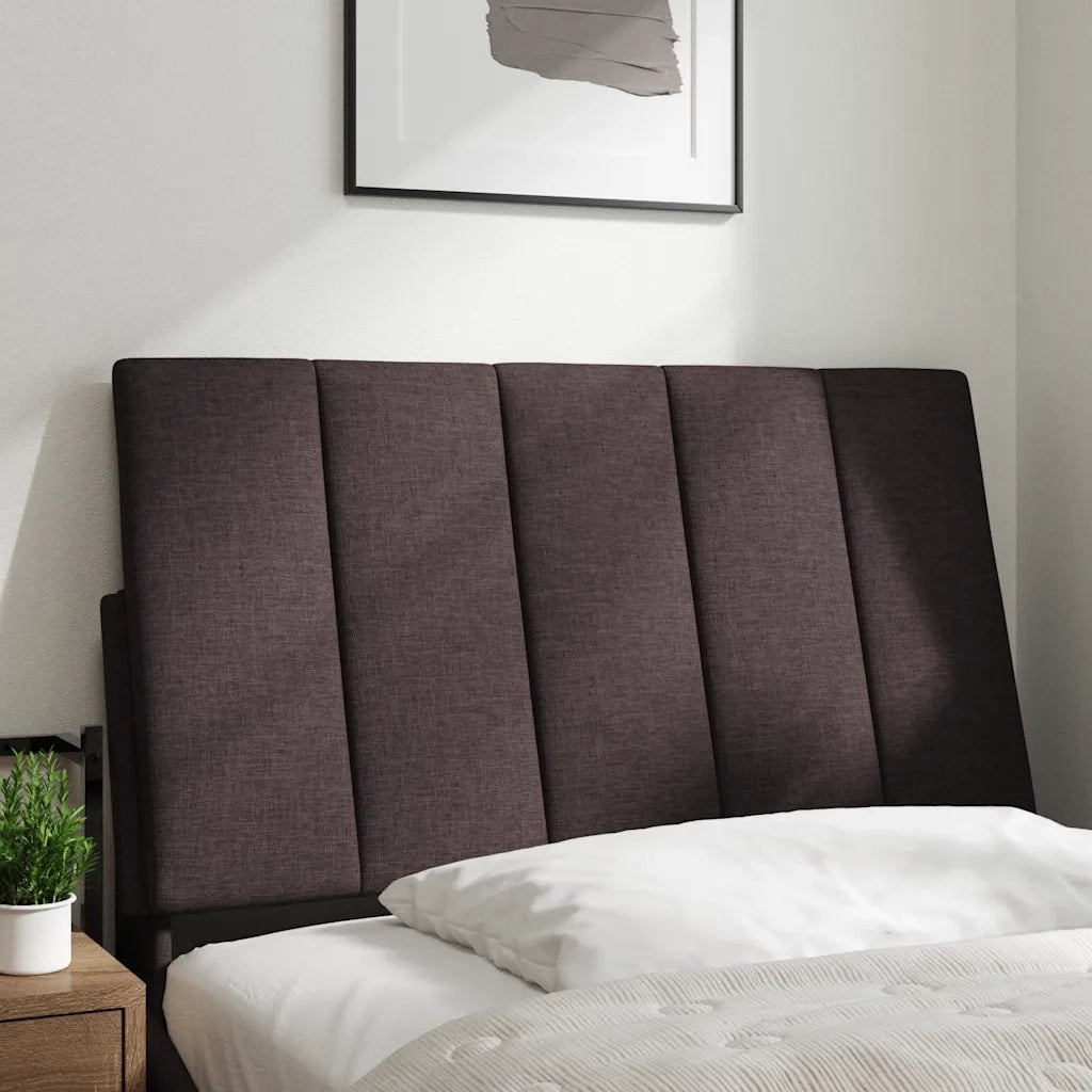 Cuscino Testiera-Cuscino per Testiera Hanko Marrone Scuro 80 cm in Tessuto