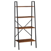 Libreria Scaffale Industriale con 4 Ripiani ¨C zephmum ¨C Marrone 60x35x145 cm