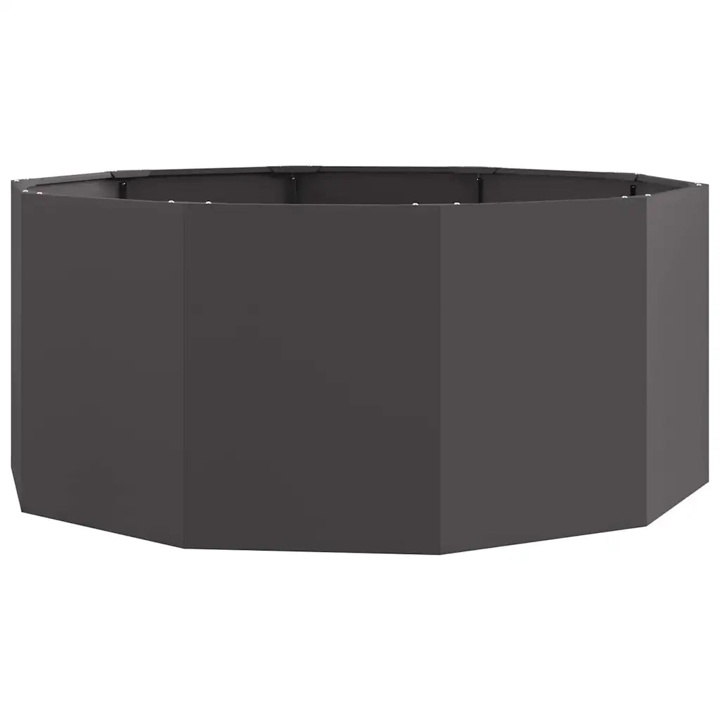 Fioriera | Cassetta per fiori | Vaso Nero 120 x 120 x 50 cm Acciaio