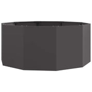 Fioriera | Cassetta per fiori | Vaso Nero 120 x 120 x 50 cm Acciaio