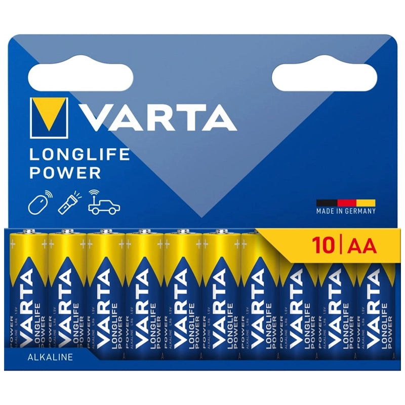 VARTA LONGLIFE - BLISTER 10 BATTERIE STILO AA - MASTER CARTON DA 20 PZ