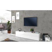 Mobile Porta TV Maruska – 1 anta a ribalta – 180x40x30 – Bianco Lucido