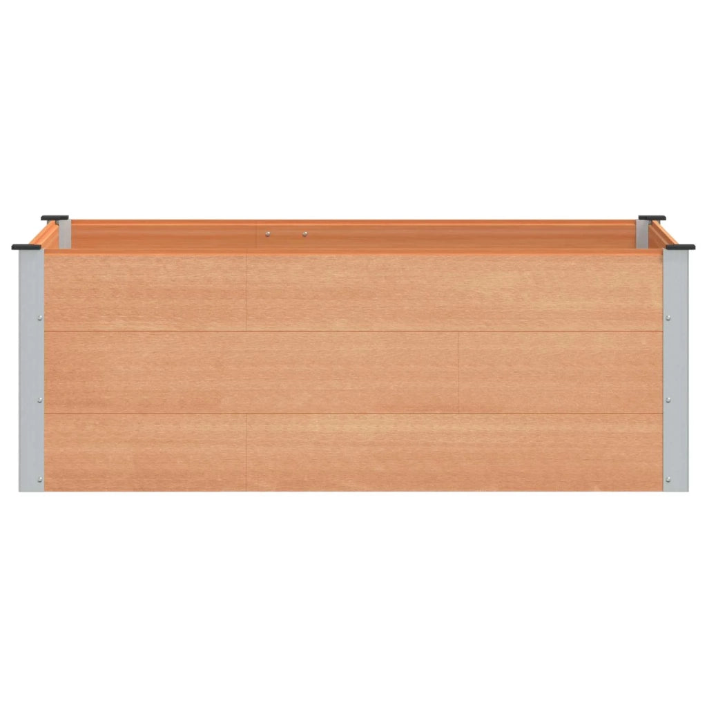 Fioriere | Cassetta per fiori | Letto rialzato da giardino Marrone 150 x 100 x 54 cm