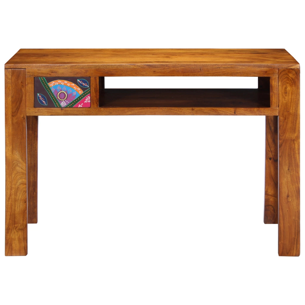 Scrivania 110x50x73 cm Legno Massello Acacia