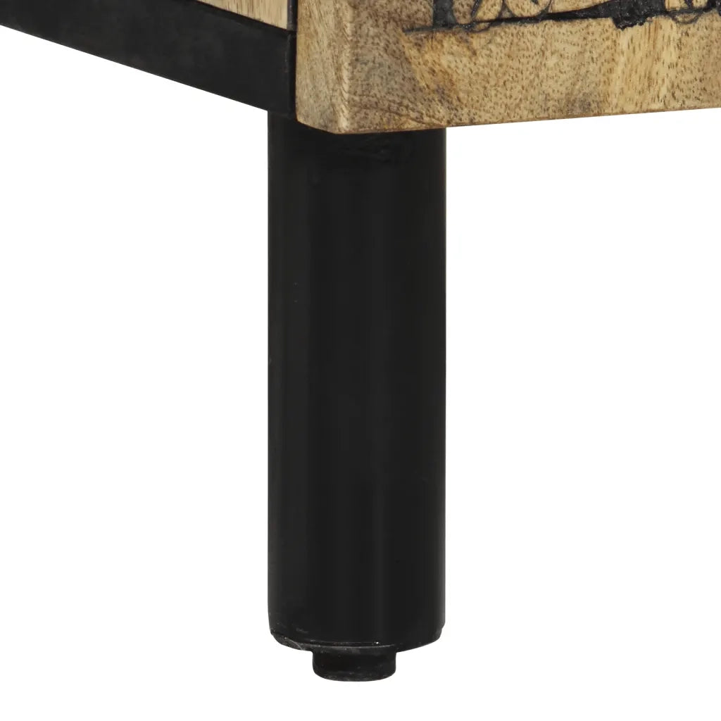Mobiletto da bagno retrò 62 x 33 x 58 cm con ampio spazio contenitivo in legno massello di mango 02_0047286