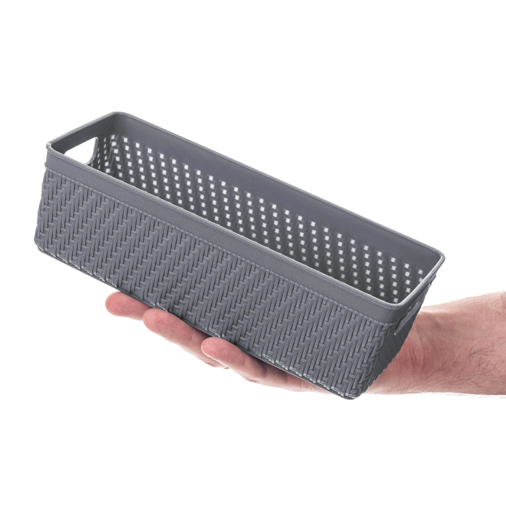 Cestino organizer KADAX, contenitore universale per riporre oggetti, 10x24,5 cm