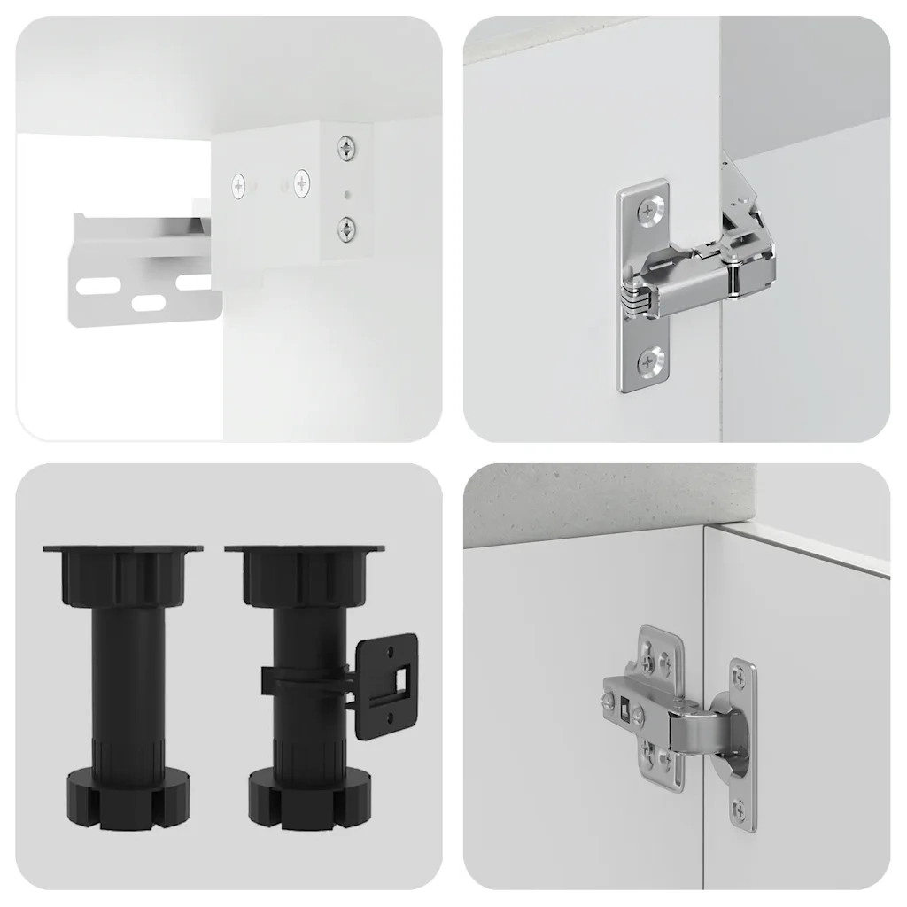 Set Mobili da Cucina 11 pz Kalmar Grigio Cemento in Truciolato 3314885