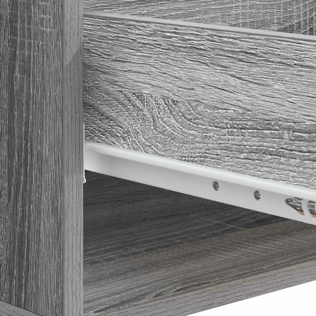 Tavolino da salotto con cassetto Grigio Sonoma 49 x 50 x 40 cm
