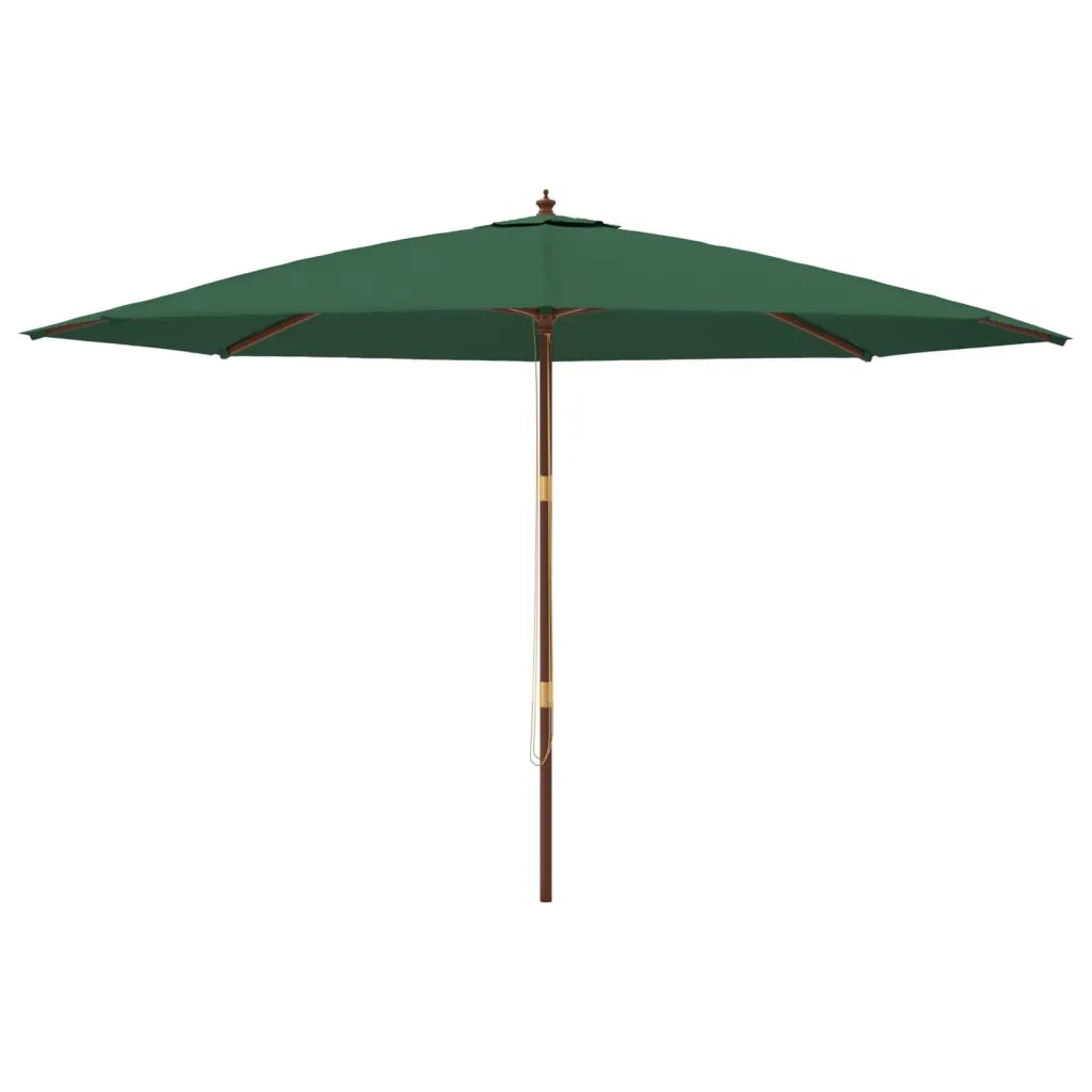 Ombrello | Parasolne da Giardino con Palo in Legno Verde 400x273 cm