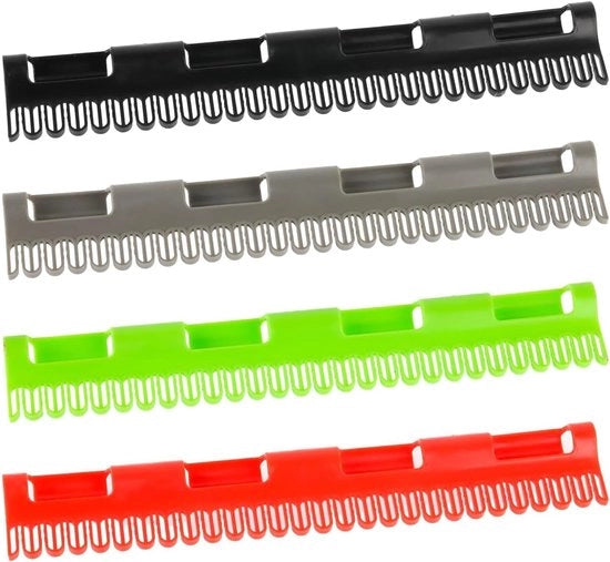 Droga per stiro - wasrek per piccole dimensioni - 4 pezzi - verde/rosa/nero/grigio - plastica