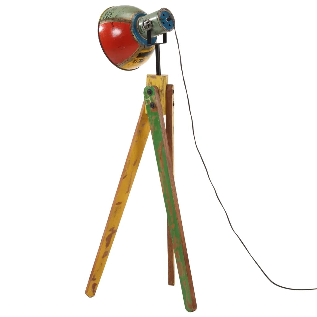 vidaXL Lampada da Terra 25 W Multicolore 45x45x120 cm E27