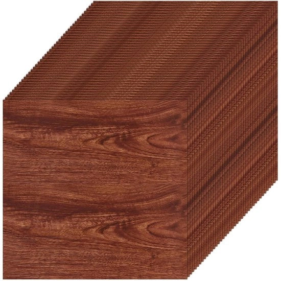 Set di 40 piastrelle in vinile 30x30 cm - Copertura in PVC - Autoadesivo - Impermeabile - Antiscivolo - Piastrelle per cucina soggiorno bagno - Color miele.