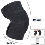 Trade Shop - Coppia Ginocchiere Fascia Tutore Anallergica Lavabile Per Bambini Colore Nero S -